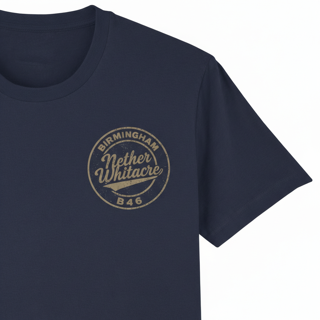 Nether Whitacre - T-Shirt - B46 Vintage Stamp Design