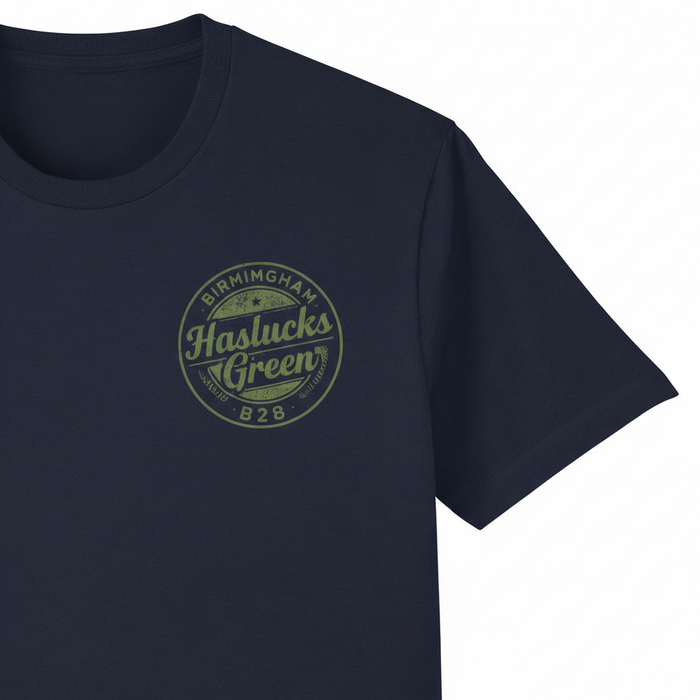 Haslucks Green - T-Shirt - B28 Vintage Stamp Design