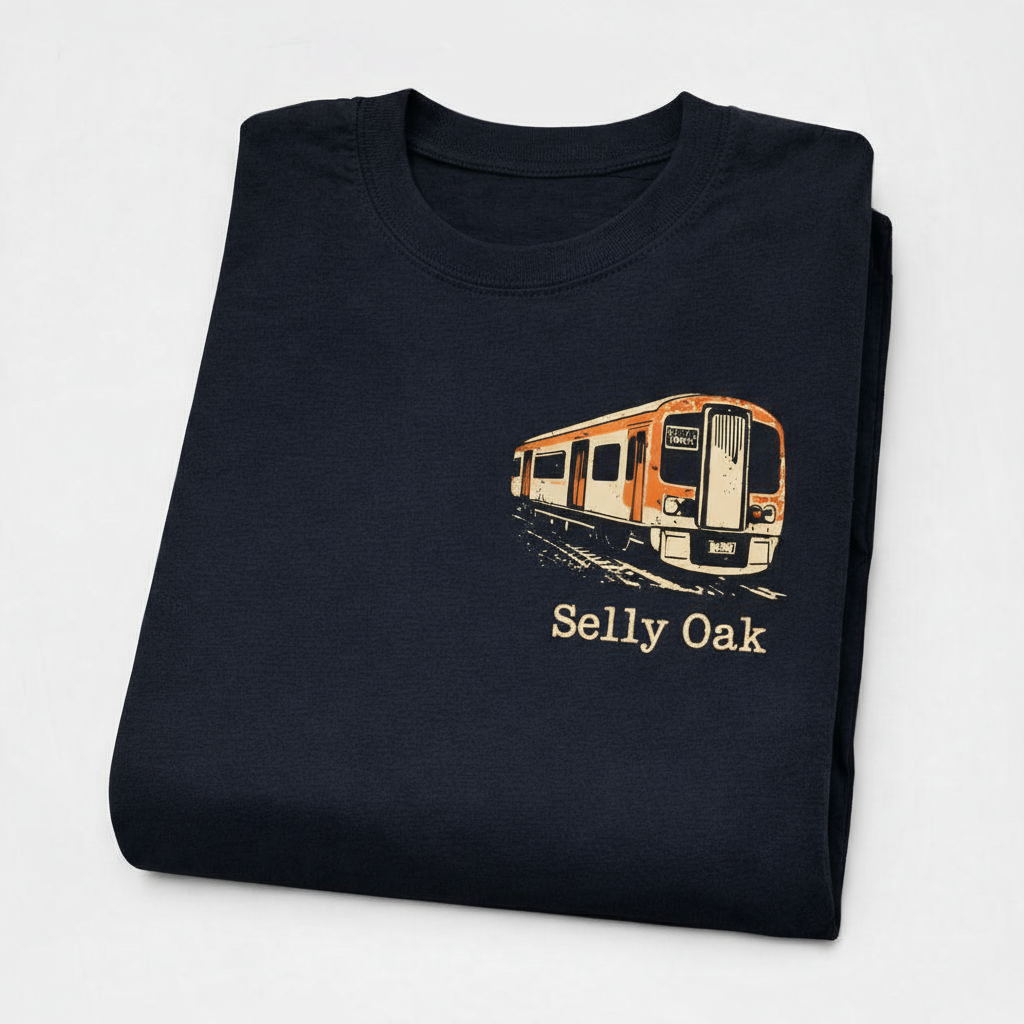 Selly Oak - T-Shirt - Bold Indie Design - Train