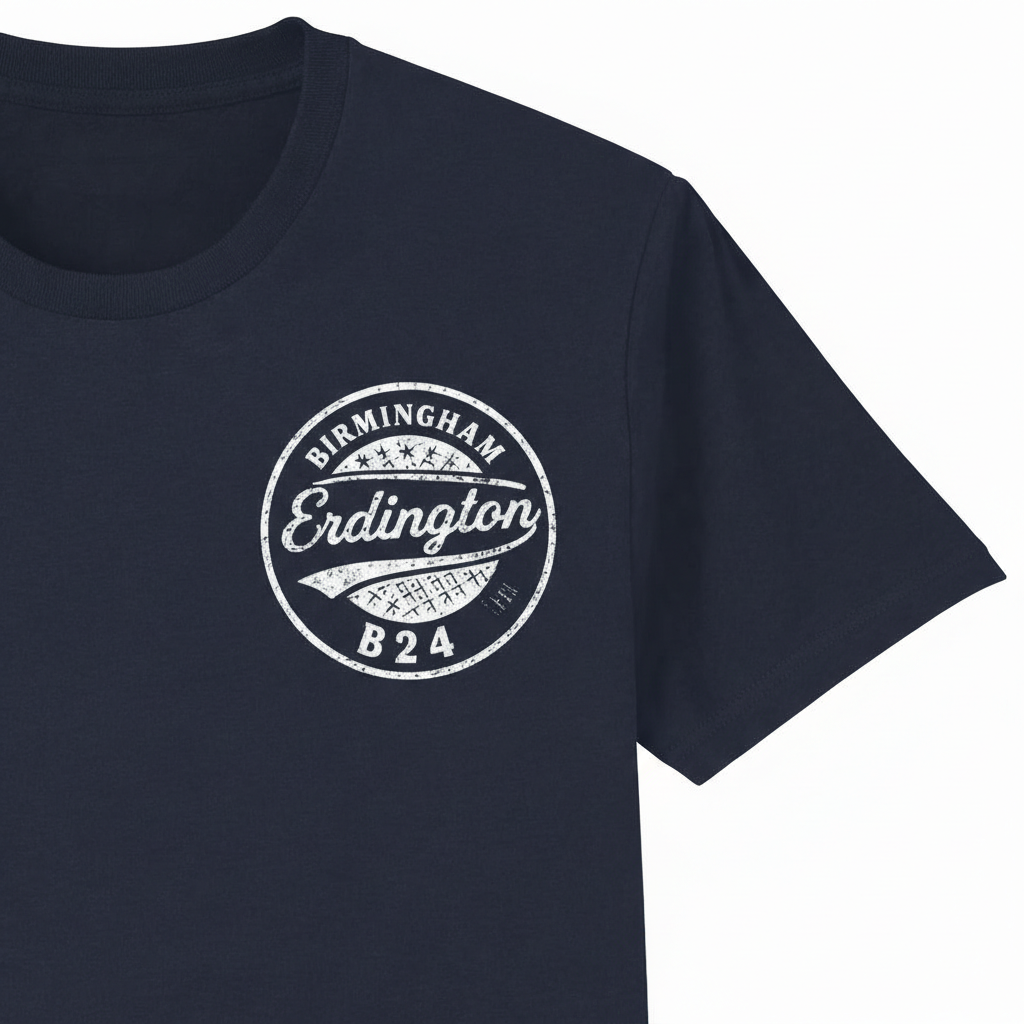 Erdington - T-Shirt - B24 Vintage Stamp Design