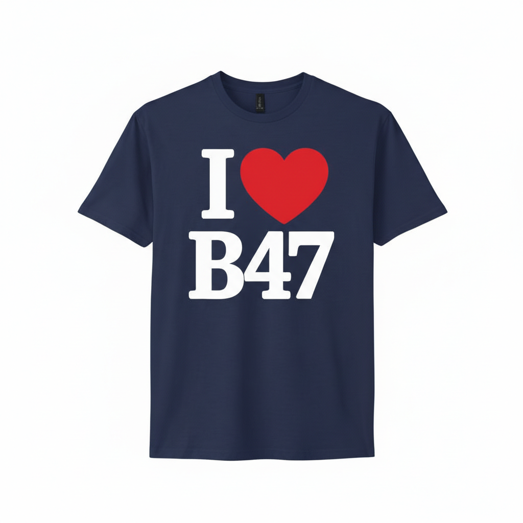 Wythall - T-Shirt - I Heart B47 Design