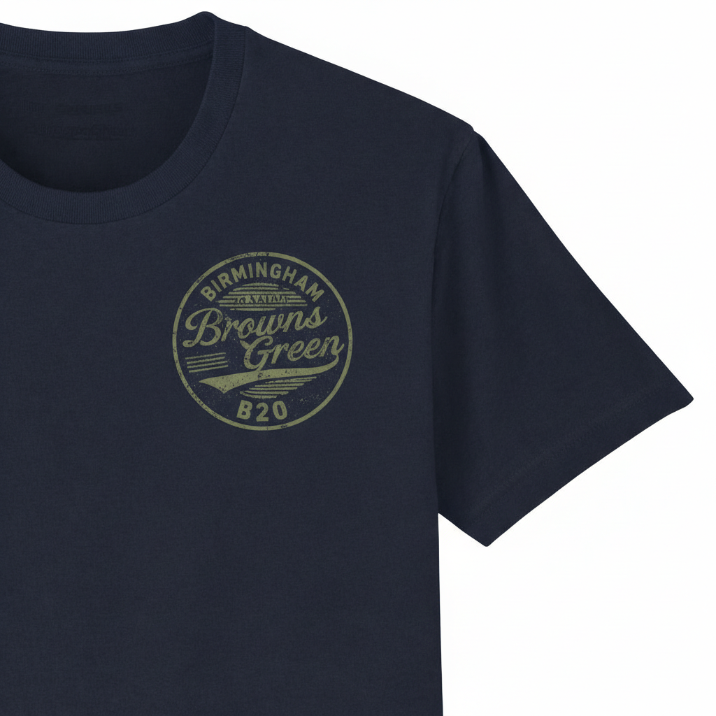 Browns Green - T-Shirt - B20 Vintage Stamp Design