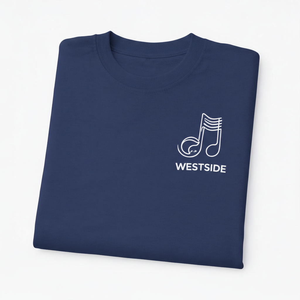 Westside - T-Shirt - Minimal Line Icon Design - Music Note