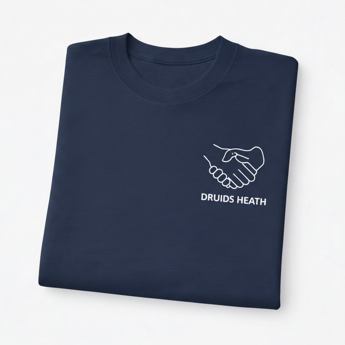 Druids Heath - T-Shirt - Minimal Line Icon Design - Community