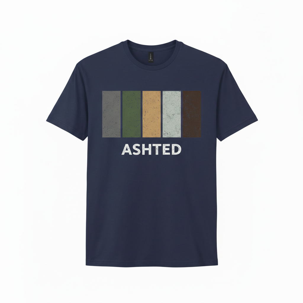 Ashted - T-Shirt - Colour Block Design