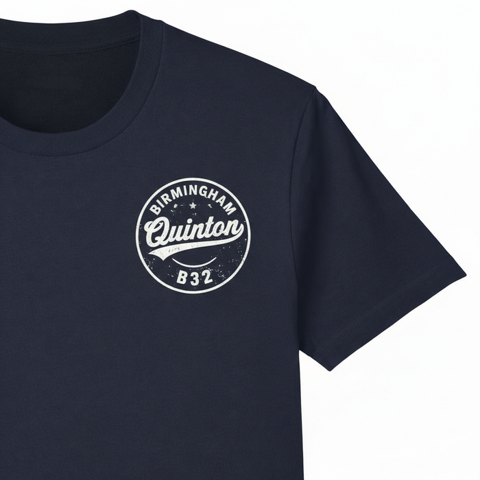 Quinton - T-Shirt - B32 Vintage Stamp Design