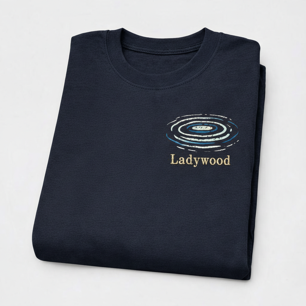 Ladywood - T-Shirt - Minimal Cool Design - Water Ripples