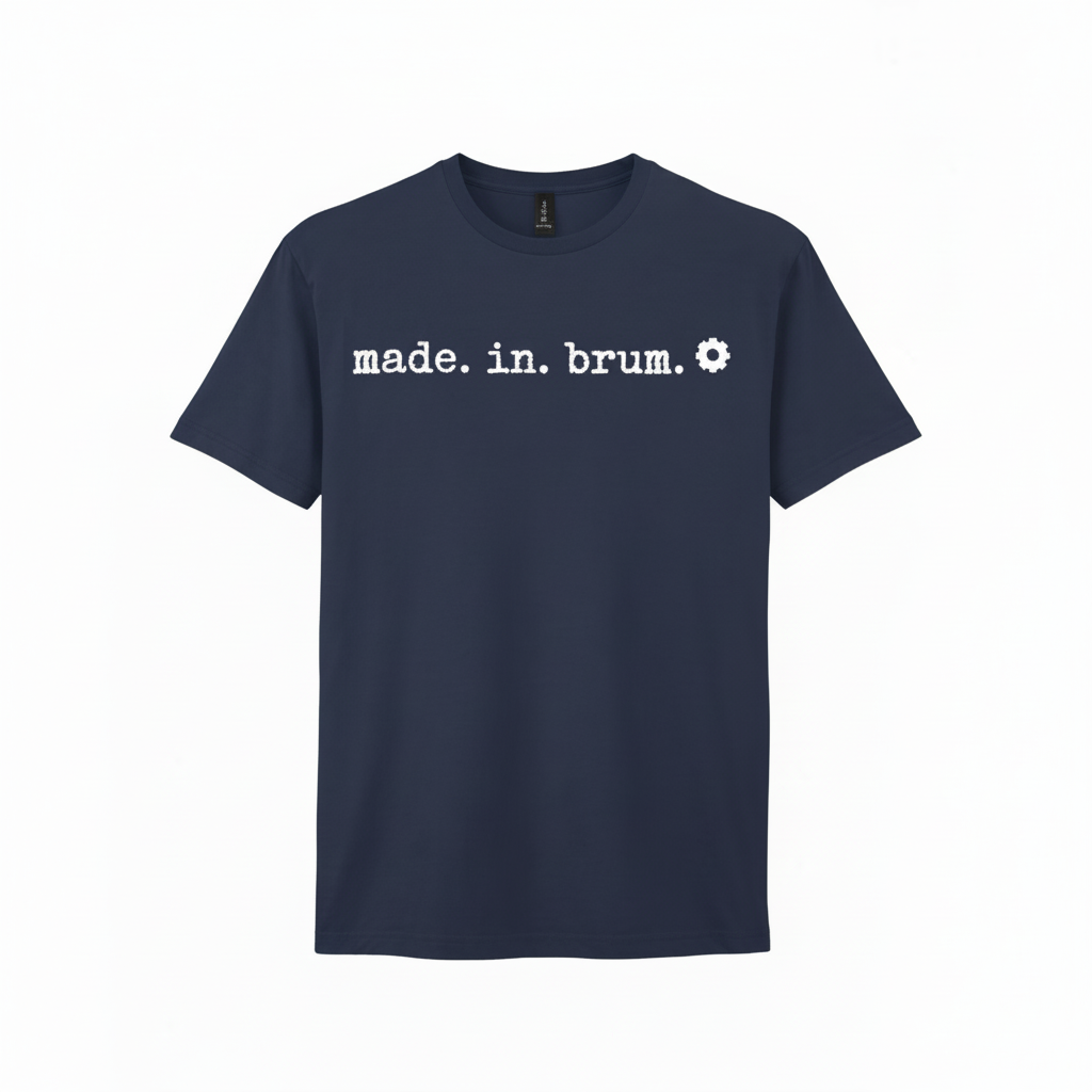 Birmingham - T-Shirt  - Made in Brum - Stamped Type Tee
