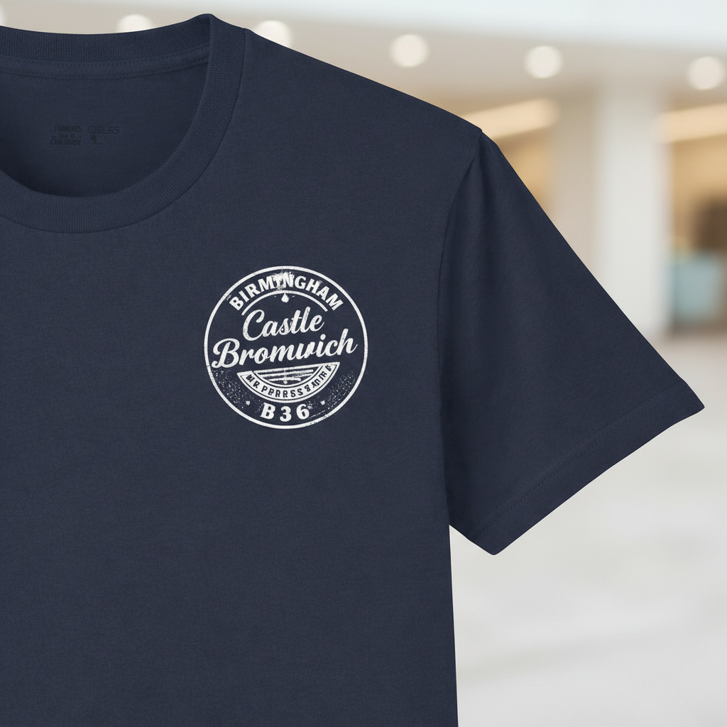 Castle Bromwich - T-Shirt - B36 Vintage Stamp Design