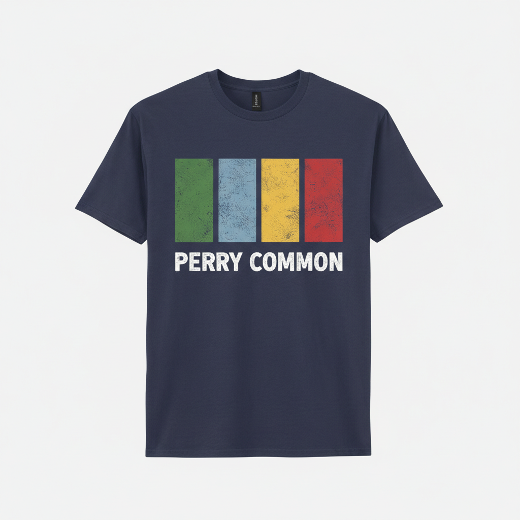 Perry Common - T-Shirt - Colour Block Design