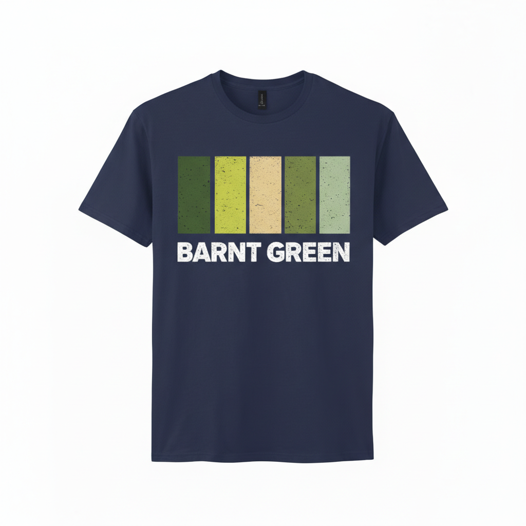 Barnt Green - T-Shirt - Colour Block Design