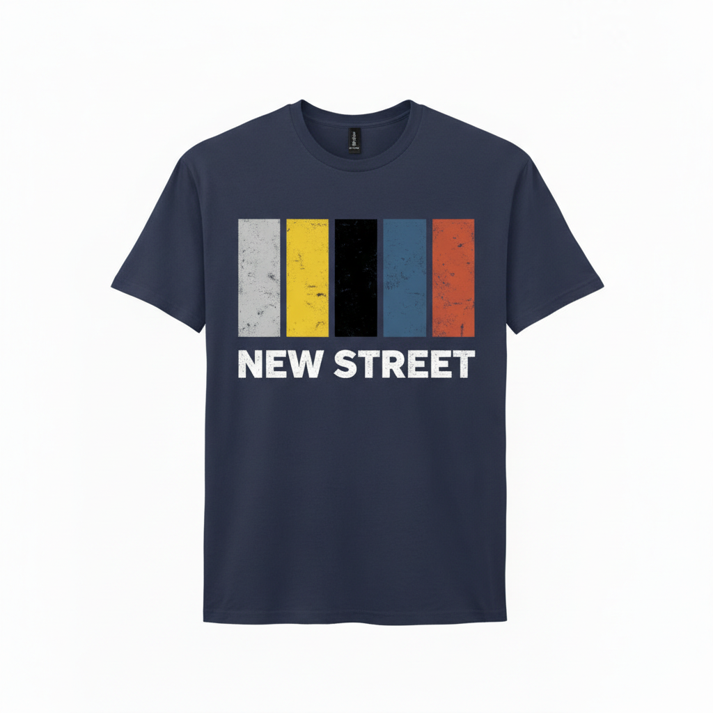 New Street - T-Shirt - Colour Block Design