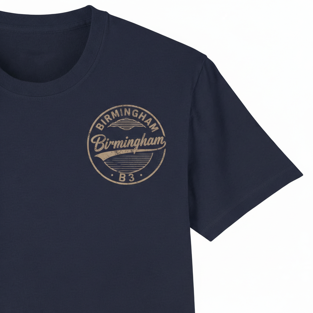 Birmingham - T-Shirt - B3 Vintage Stamp Design