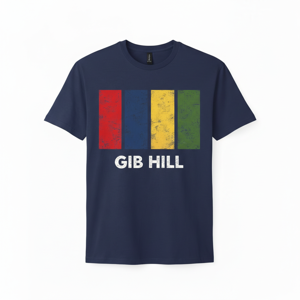 Gib Hill - T-Shirt - Colour Block Design