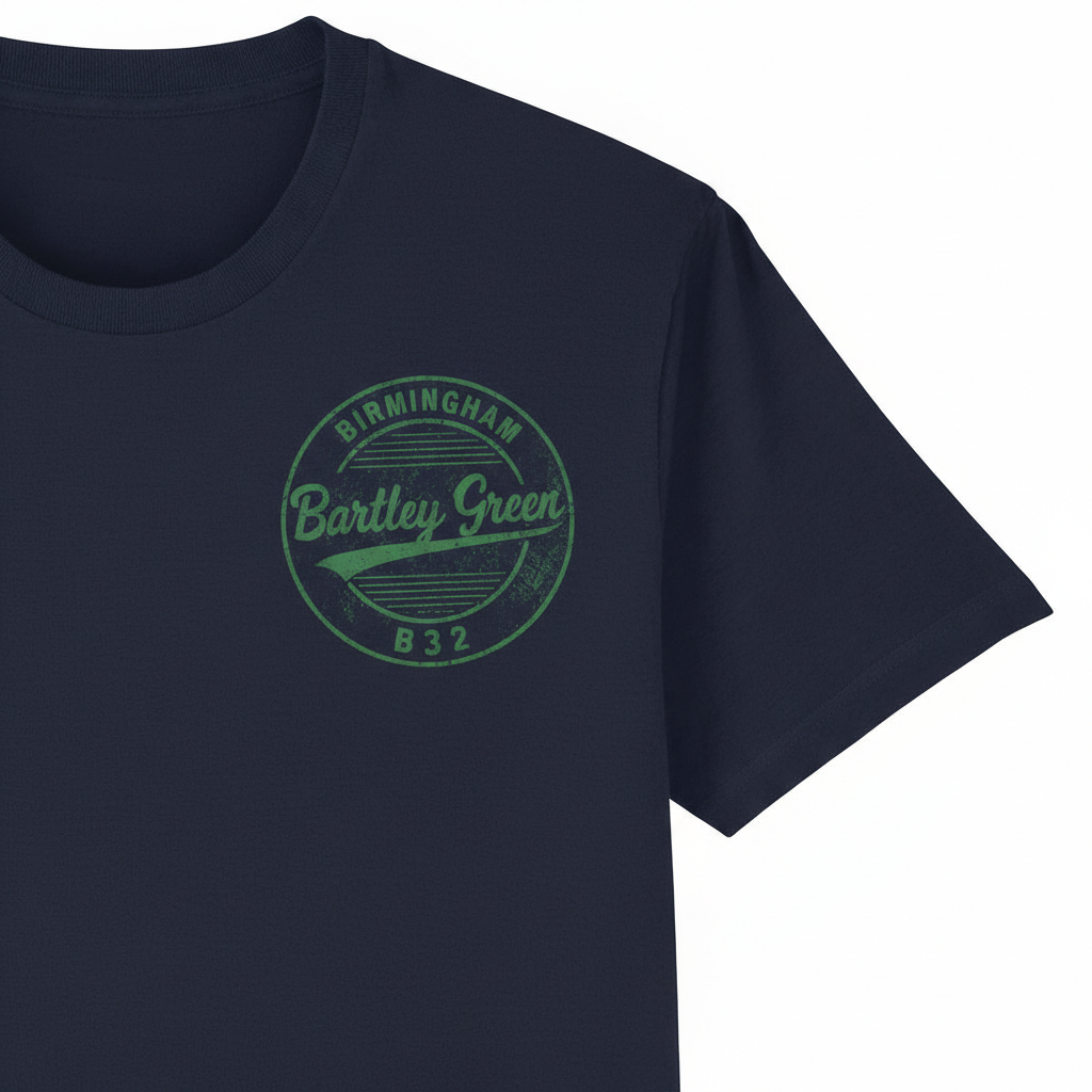 Bartley Green - T-Shirt - B32 Vintage Stamp Design