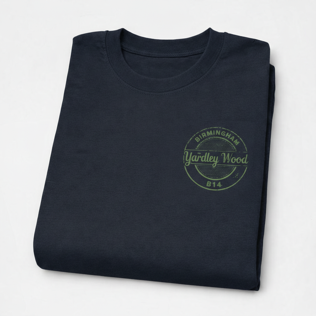 Yardley Wood - T-Shirt - B14 Vintage Stamp Design