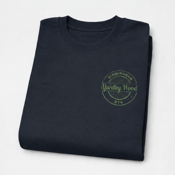 Yardley Wood - T-Shirt - B14 Vintage Stamp Design