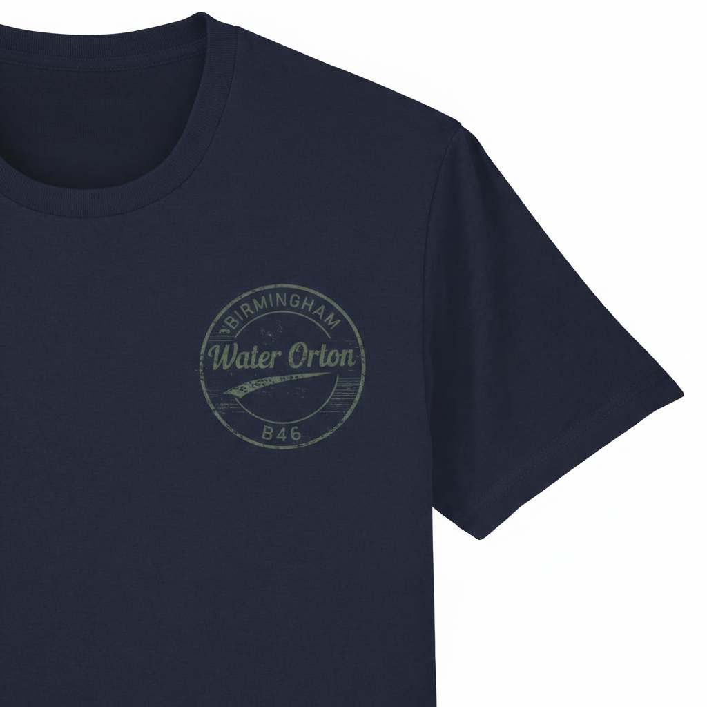 Water Orton - T-Shirt - B46 Vintage Stamp Design