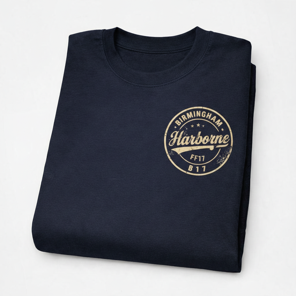 Harborne - T-Shirt - B17 Vintage Stamp Design