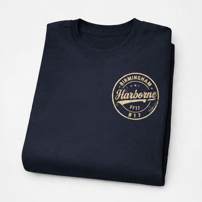 Harborne - T-Shirt - B17 Vintage Stamp Design
