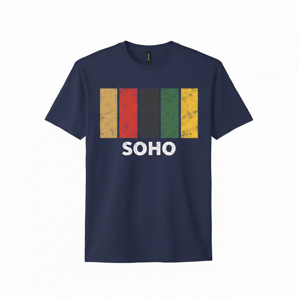 Soho - T-Shirt - Colour Block Design