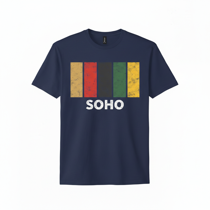 Soho - T-Shirt - Colour Block Design