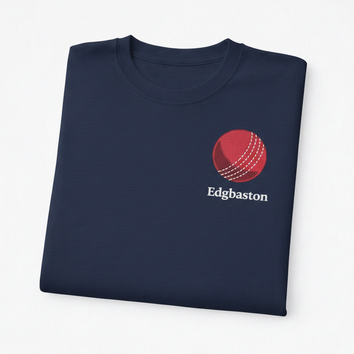 Edgbaston - T-Shirt - Bold Indie Design - Cricket Ball