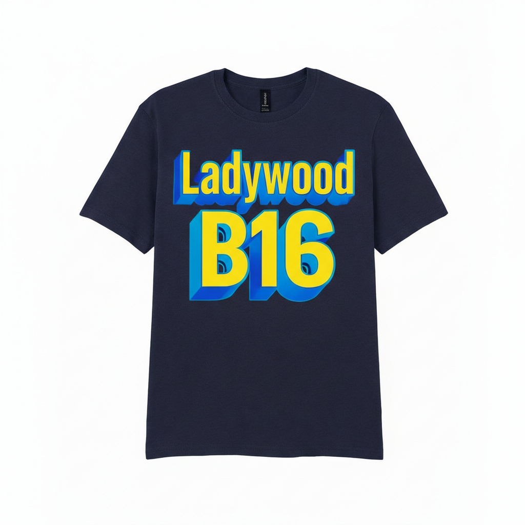Ladywood - T-Shirt - Bold 3D Type Design