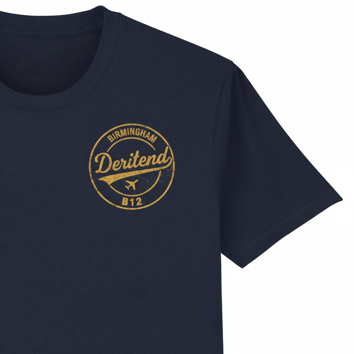 Deritend - T-Shirt - B12 Vintage Stamp Design