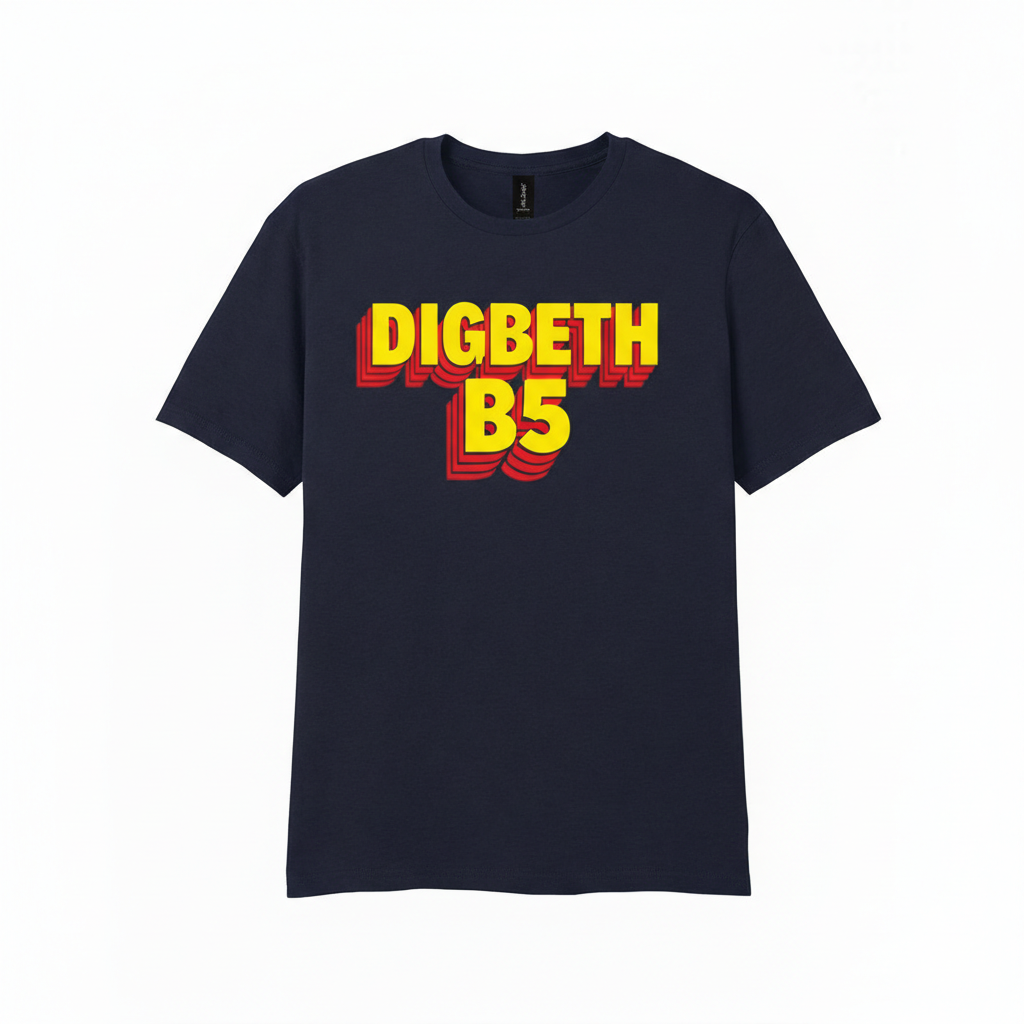 Digbeth - T-Shirt - Bold 3D Type Design