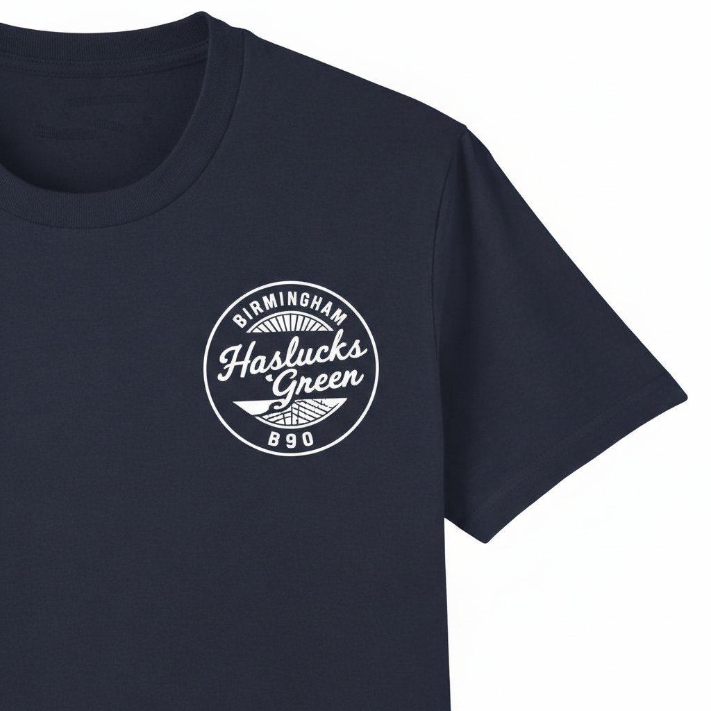 Haslucks Green - T-Shirt - B90 Vintage Stamp Design