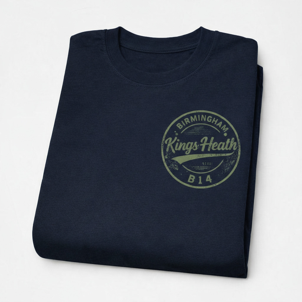 Kings Heath - T-Shirt - B14 Vintage Stamp Design