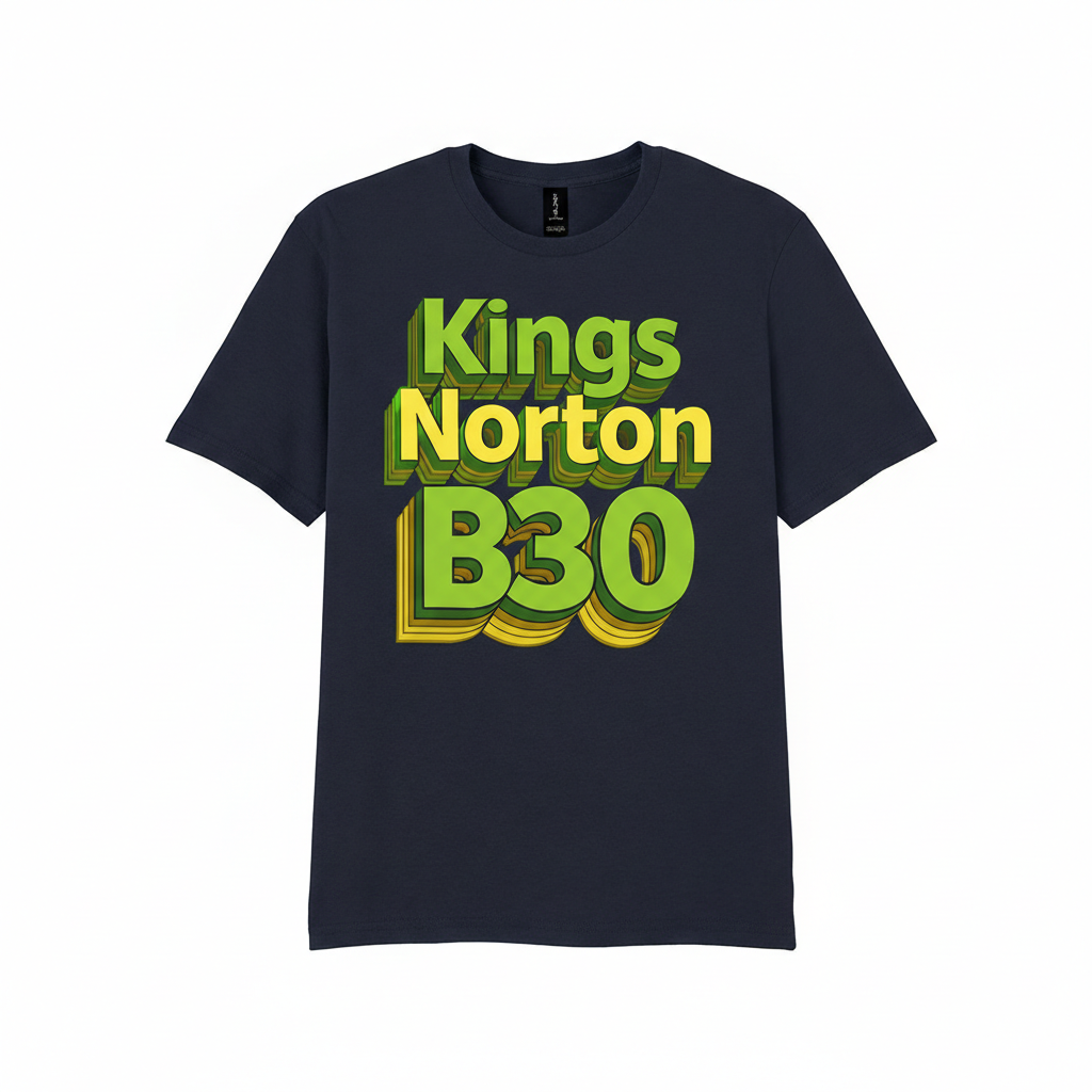 Kings Norton - T-Shirt - Bold 3D Type Design