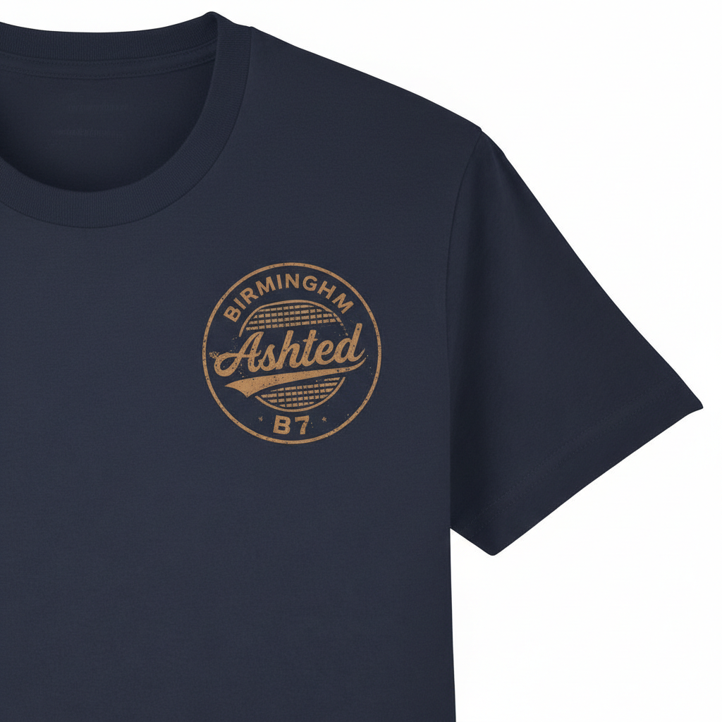 Ashted - T-Shirt - B7 Vintage Stamp Design