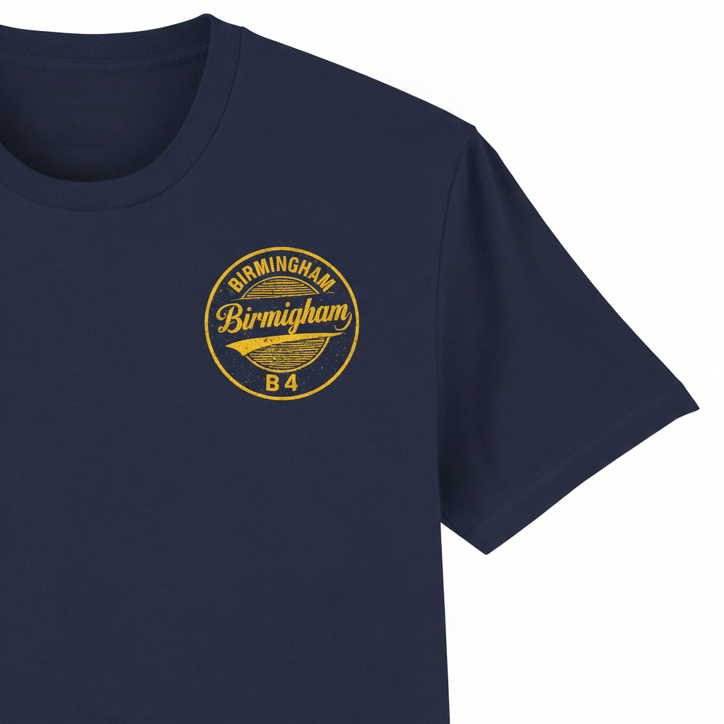Birmingham - T-Shirt - B4 Vintage Stamp Design