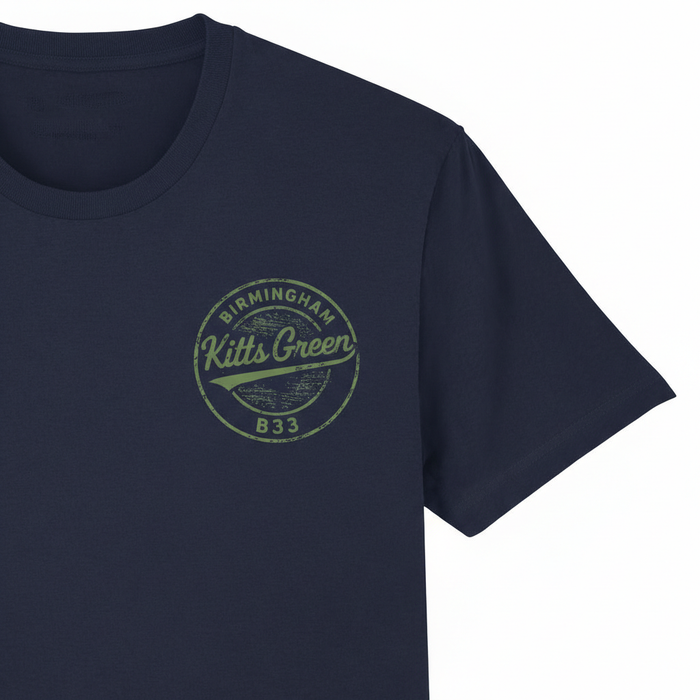 Kitts Green - T-Shirt - B33 Vintage Stamp Design