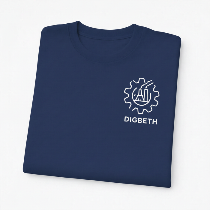Digbeth - T-Shirt - Minimal Line Icon Design - Factory Cog