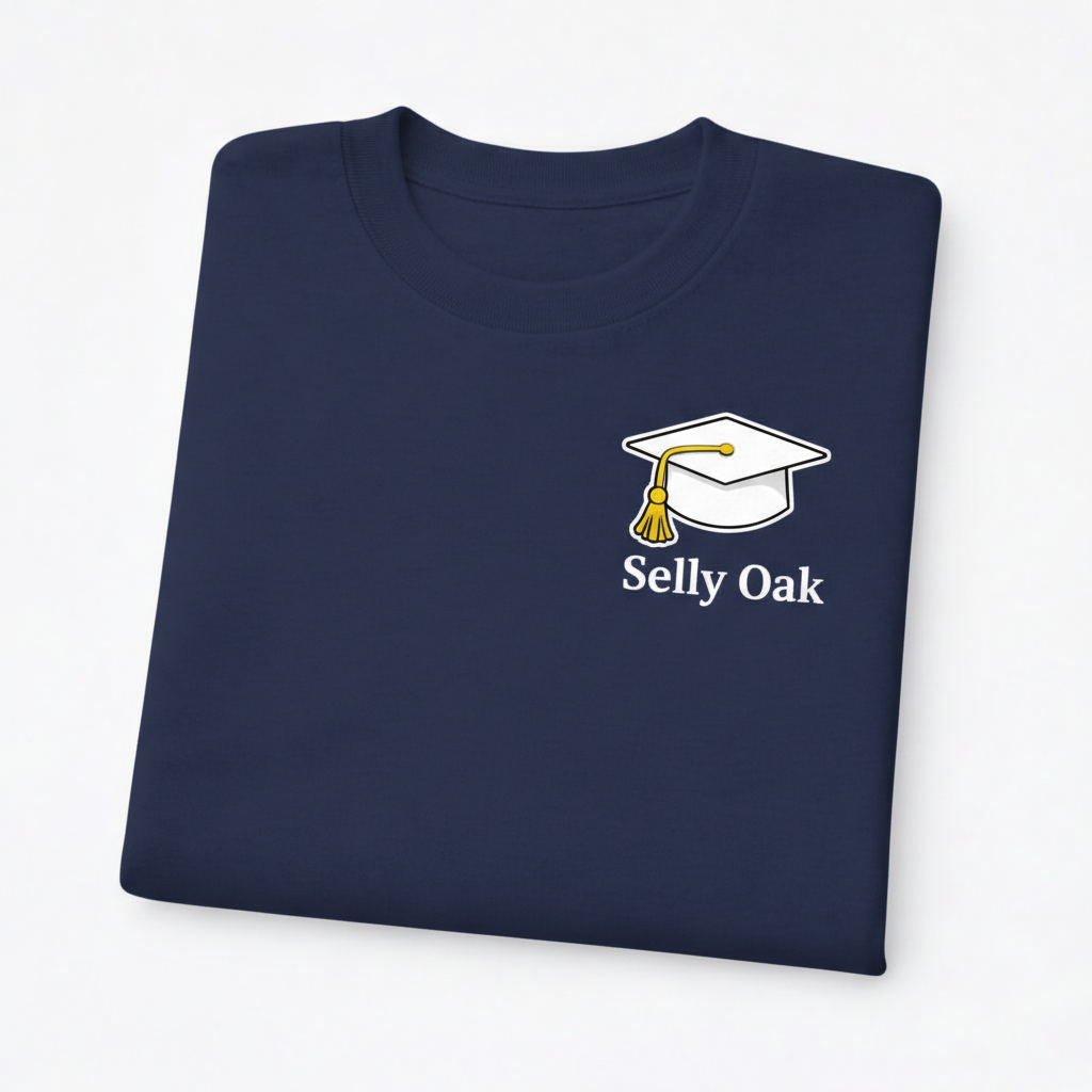 Selly Oak - T-Shirt - Minimal Cool Design - Graduation Cap