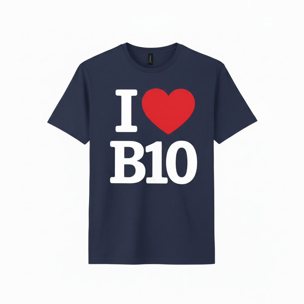 B10 - T-Shirt - I Heart B10 Design - Small Heath | Hay Mills