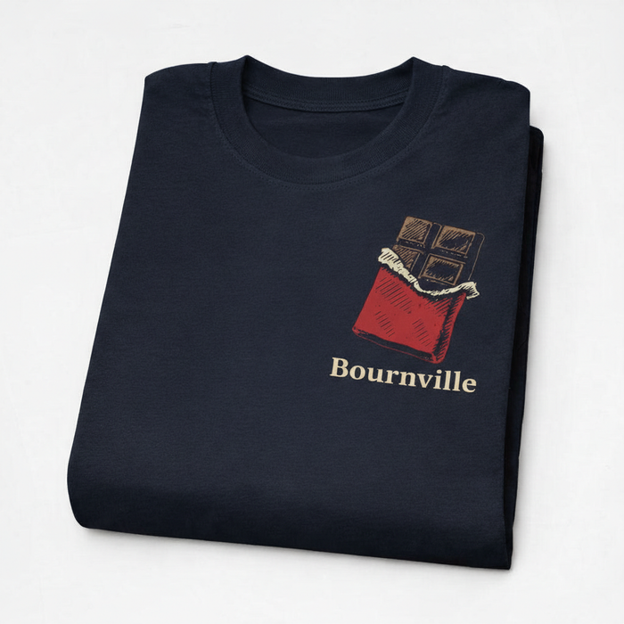 Bournville - T-Shirt - Minimal Cool Design - Chocolate Bar