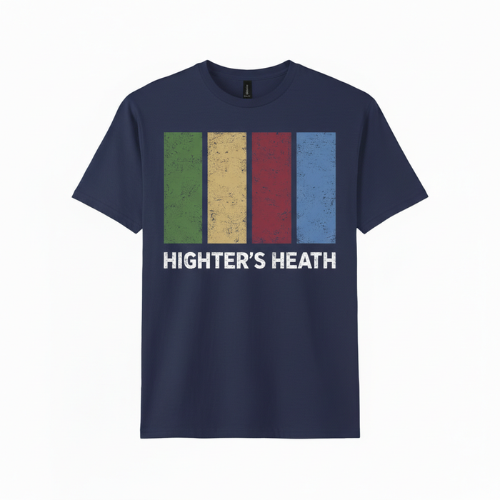 Highter's Heath - T-Shirt - Colour Block Design