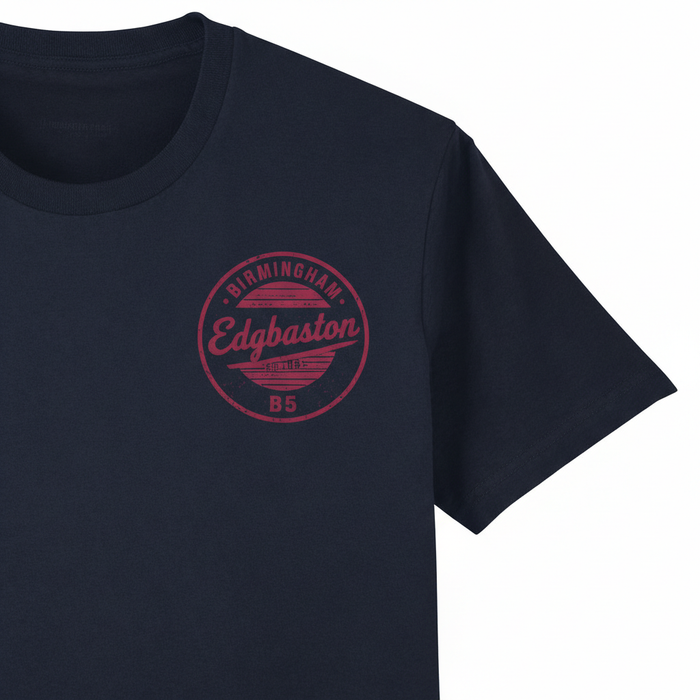 Edgbaston - T-Shirt - B5 Vintage Stamp Design