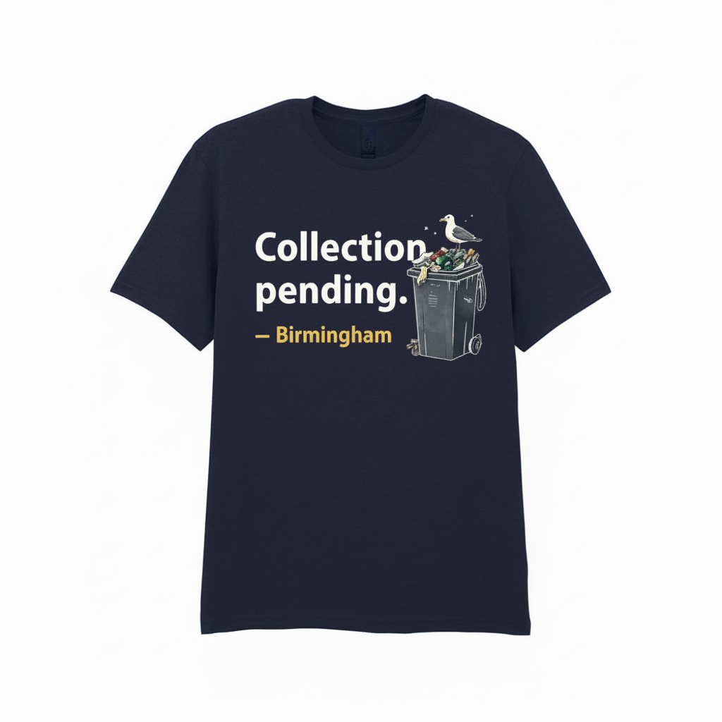 Birmingham - T-Shirt - Bin Strikes Collection Pending Funny Design