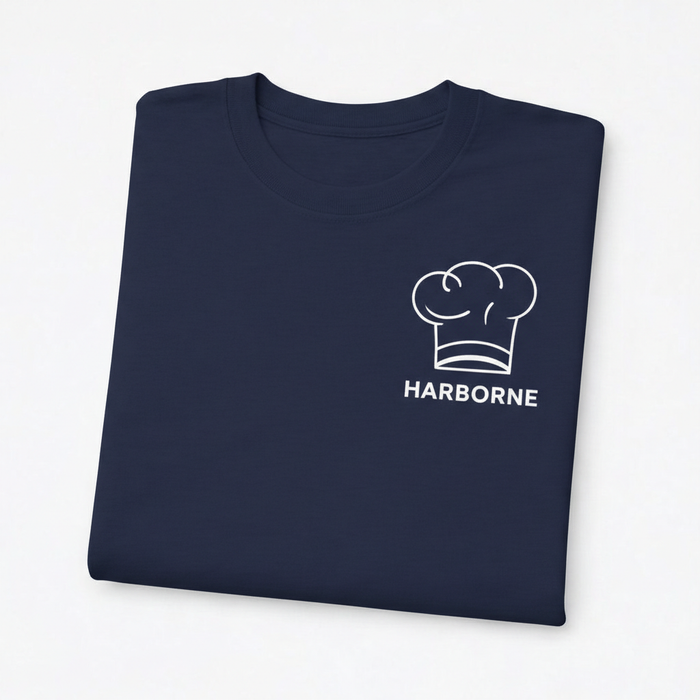 Harborne - T-Shirt - Minimal Line Icon Design - Chef's Hat