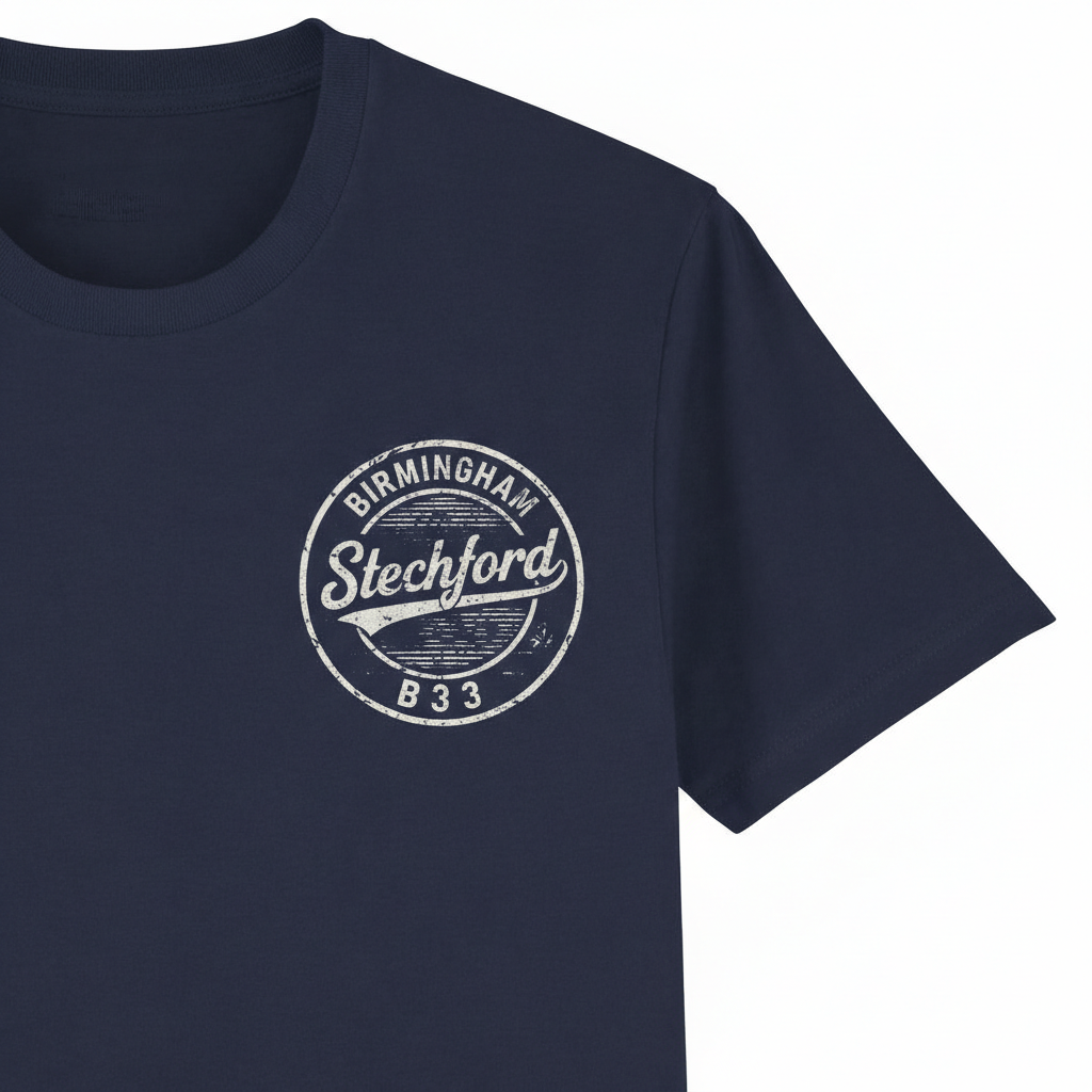 Stechford - T-Shirt - B33 Vintage Stamp Design