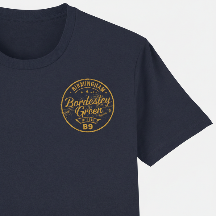 Bordesley Green - T-Shirt - B9 Vintage Stamp Design