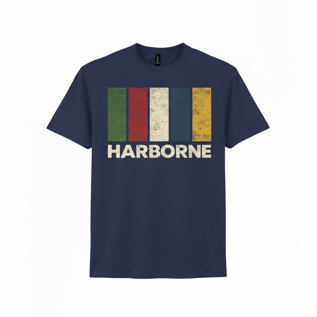 Harborne - T-Shirt - Colour Block Design
