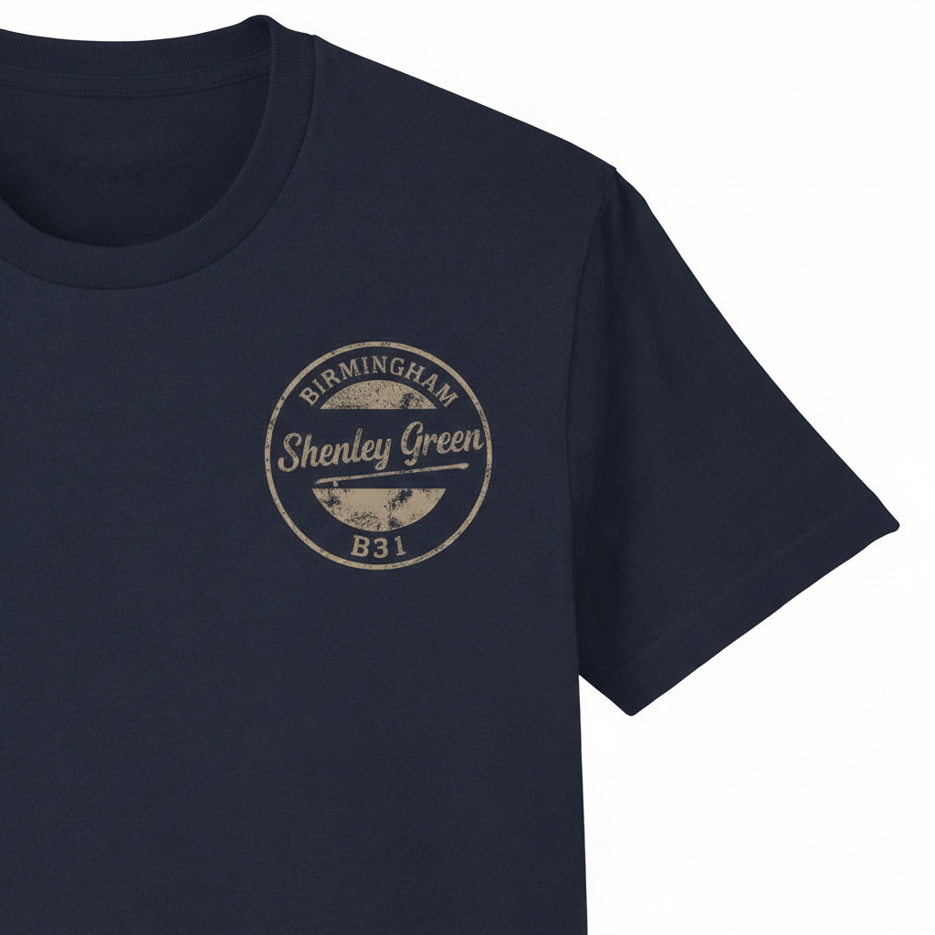 Shenley Green - T-Shirt - B31 Vintage Stamp Design