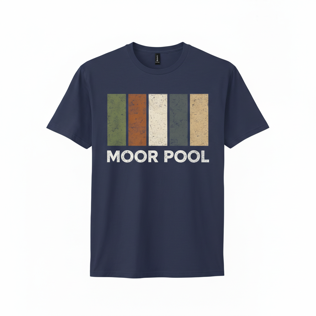Moor Pool - T-Shirt - Colour Block Design