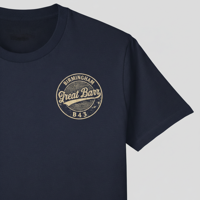 Great Barr - T-Shirt - B43 Vintage Stamp Design